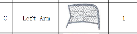 Meetsunny M59 Replacement Parts - Left Arm (Model #C)