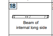 Meetsunny A35 Replacement Parts - Beam of internal long side (Model #18)