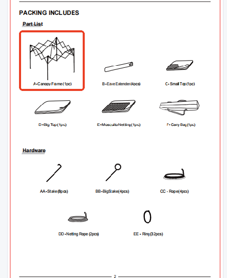 SHENZHEN-J01-Replacement Parts（Model #A）