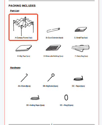 SHENZHEN-J01-Replacement Parts（Model #A）