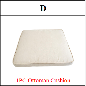 Meetsunny MA01-2 Replacement Part - 1PC Ottoman Cushion (Model #D)