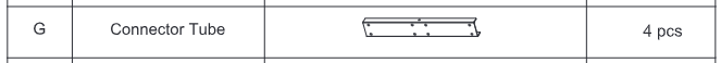Meetsunny F12 Replacement Parts - Connector Tube (Model #G)