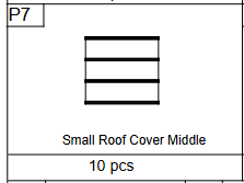 Meetsunny C35 Replacement Parts -Small Roof Cover Middle(Model #P7)