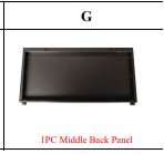 Meetsunny MA12-1 Replacement Parts -  Middle Back Panel(Model #G)