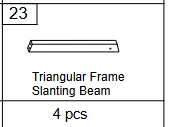 Meetsunny C35 Replacement Parts -Triangular Frame Slanting Beam(Model #23)