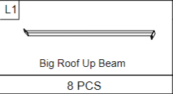 Meetsunny A31 Replacement Parts - Big Roof Up Beam (Model #L1)