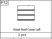 Meetsunny C35 Replacement Parts -Small Roof Cover Left(Model #P12)