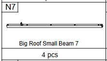 Meetsunny C35 Replacement Parts -Big Roof Small Beam 7 (Model #N7)