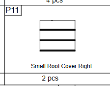 Meetsunny C35 Replacement Parts -Small Roof Cover Right(Model #P11)