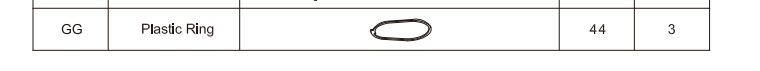 Meetsunny E09 Replacement Parts-Plastic Ring (Model #GG)