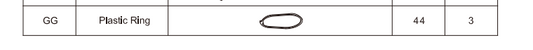 Meetsunny E09 Replacement Parts-Plastic Ring (Model #GG)
