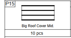 Meetsunny C35 Replacement Parts -Big Roof Cover Mid.(Model #P15)