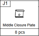 Meetsunny C35 Replacement Parts -Middle Closure Plate(Model #J1)