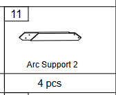 Meetsunny C35 Replacement Parts -Arc Support 2(Model #11)