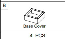 Meetsunny A31 Replacement Parts -Base Cover(Model #B)