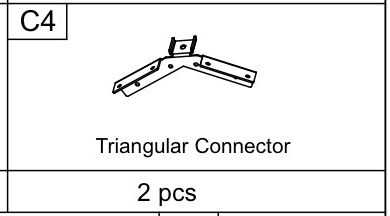Meetsunny C35 Replacement Parts -Triangular Connector(Part #C4)