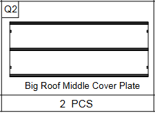 Meetsunny A01 Replacement Parts - Big Roof Middle Cover Plate(Model #Q2)