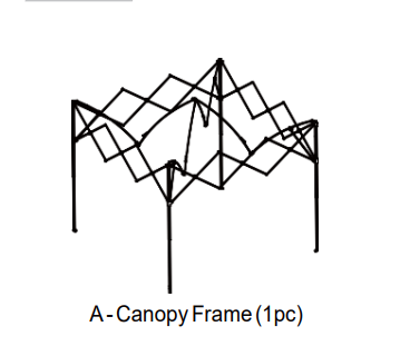 J06 11'x11' Canopy Accessories #A Frame