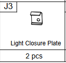 Meetsunny C35 Replacement Parts -Light Closure Plate(Model #J3)