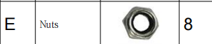 Meetsunny P03 Replacement Parts - Nuts (Model #E)