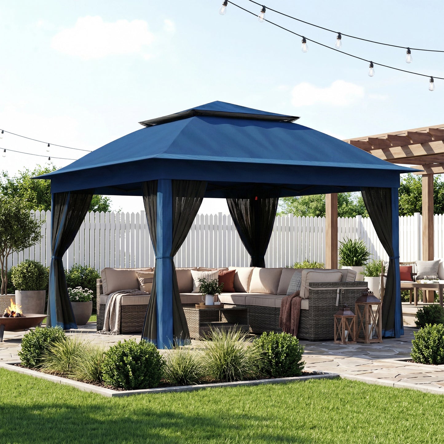 11 ft x 11 ft Pop Up Canopy with Netting