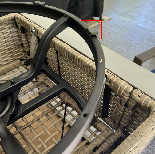 Replacement Parts: Outdoor Swivel Rocker Patio Chairs Set, Model: M28. Part Number: foot pads*4