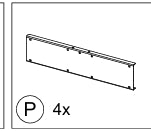 Meetsunny Replacement Parts: Double Roof Hardtop Gazebo Series A44, Model: A44, Part Number: #P