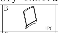 Meetsunny M01-1PK Replacement Parts - Chair Back (Model #B)