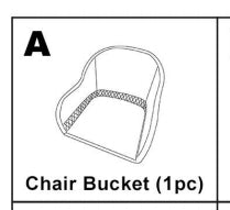 Meetsunny M87 Replacement Parts - Chair Bucket (Model #A)