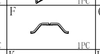 Meetsunny M01-1PK Replacement Parts - Support Bar (Model #F)