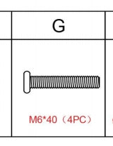 Meetsunny MA013 Replacement Parts - M6*40 Screws (Mode #G)