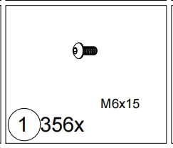 Meetsunny A51 Replacement Parts - M6*15 (Model #1)