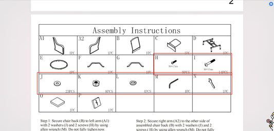 Meetsunny M01 Replacement Parts - Hardware Pack