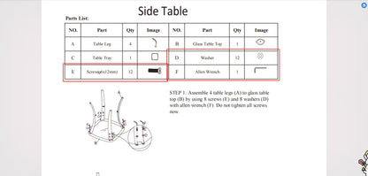 Meetsunny M01 Replacement Parts - Hardware Pack
