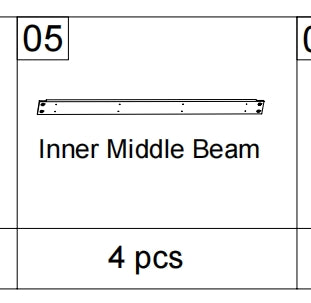 Meetsunny A05 Replacement Parts - Inner Middle Beam (Model #05)