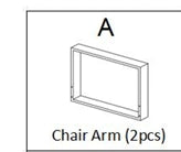 Meetsunny M28 Replacement Parts - Chair Arm (Model #A)