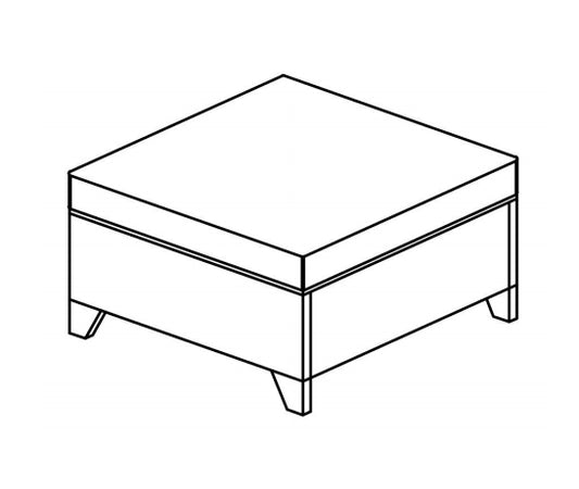 Meetsunny MA012D Replacement Parts - 1 Ottoman (Red)