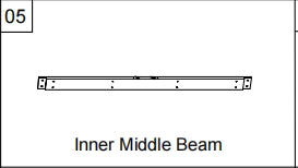 Meetsunny A31 Replacement Parts - Inner Middle Beam (Model #05)