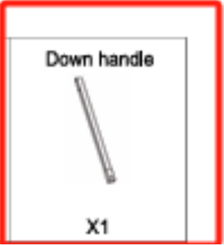 Yardsight SINGLE-BAR WHEELED SNOW SHOVEL Replacement Parts - Down Handle(Model #5)
