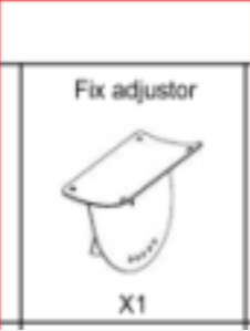 Yardsight SINGLE-BAR WHEELED SNOW SHOVEL Replacement Parts - Fix adjustor(Model #2)