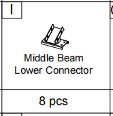 Meetsunny A05 Replacement Parts - Small Roof Cover Middle (Model #I)