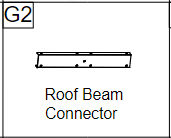Meetsunny A35 Replacement Parts-Roof Beam Connector ( (Model #G2）