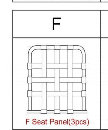 Meetsunny M32 Replacement Parts - Seat Panel (Model# F)