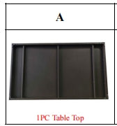 Meetsunny M78 Replacement Parts - Table Top (Model #A)