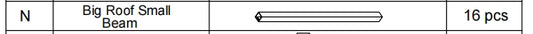 Meetsunny A03 Replacement Parts - Big Roof Small Beam (Model #N)