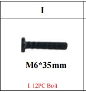Meetsunny MA06-B7 Replacement Parts - M6*35mm Bolt (Model #I)