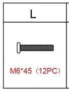 Meetsunny M75 Replacement Parts - M6*45 (Model #L)
