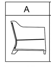 Meetsunny MA013 Replacement Parts - Left Chair Arm (Model #A)