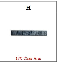 Meetsunny MA07-A4 Replacement Parts - Left Arm (Model #H)