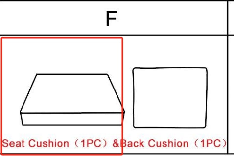 Meetsunny MA11-TM75 Replacement Parts - Seat Cushion (Model #F)